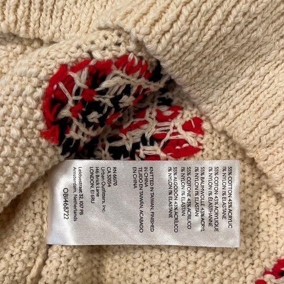 Anthropologie Beige Ladybug Turtleneck Sweater - Picture 7 of 10